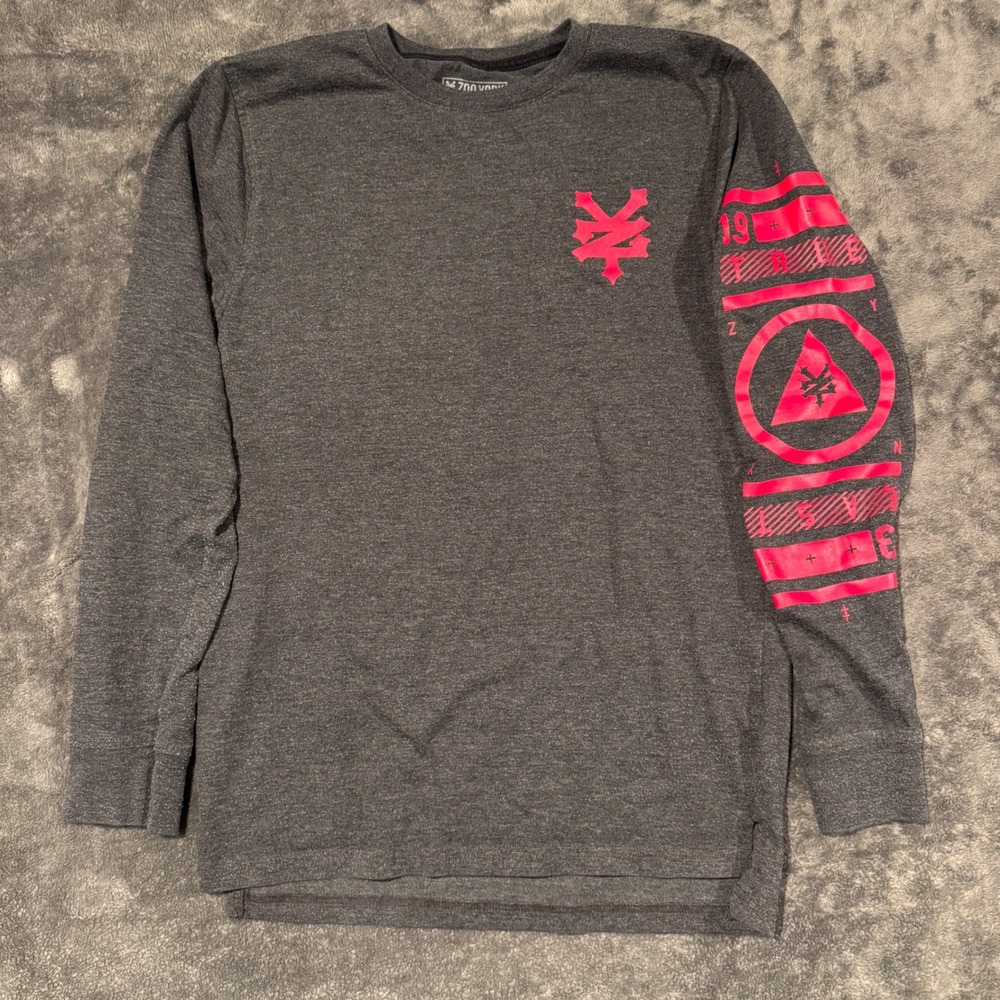 Zoo York Long Sleeve T-Shirt Mens Small Charcoal Grey